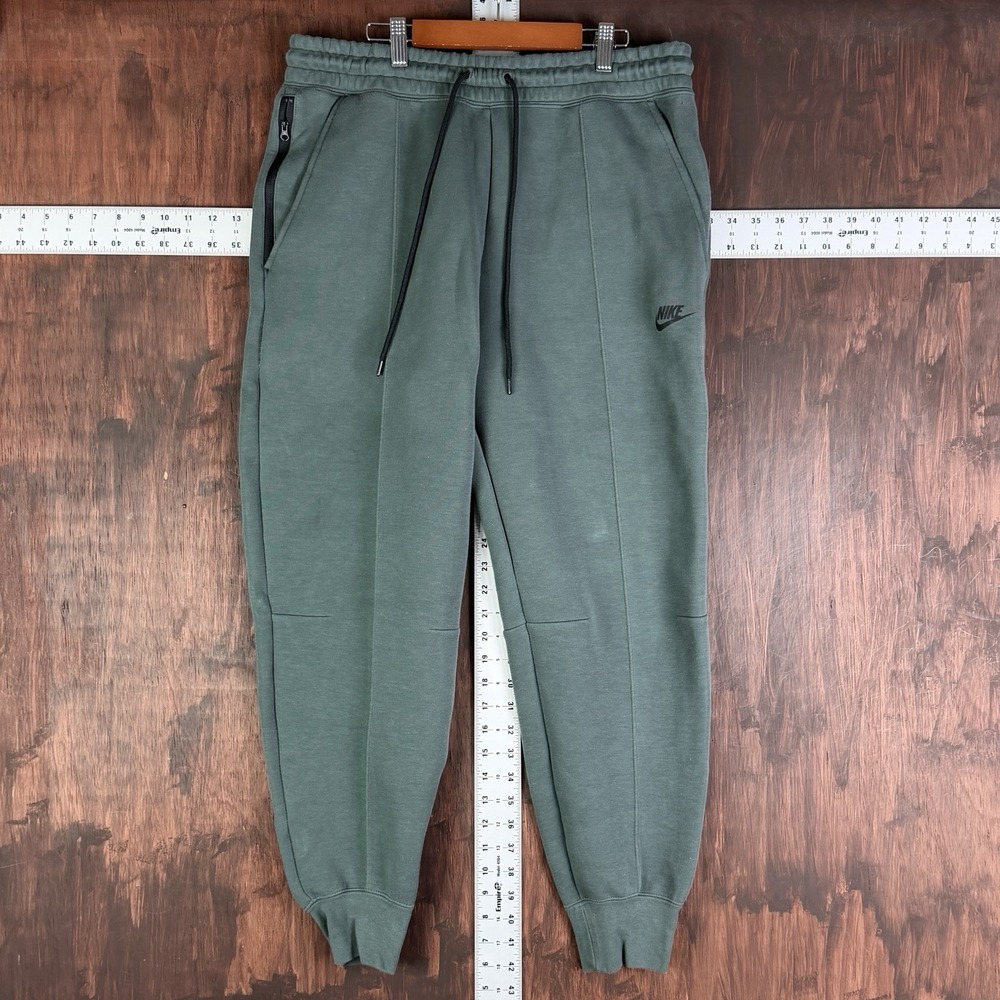 Nike Sportswear Tech Fleece Mid-rise‎ Joggers Pants FB8330-338 Green Women Large